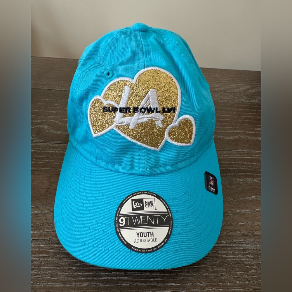 NFL Super Bowl LVI Youth Baby Blue Adjustable Cap NWT